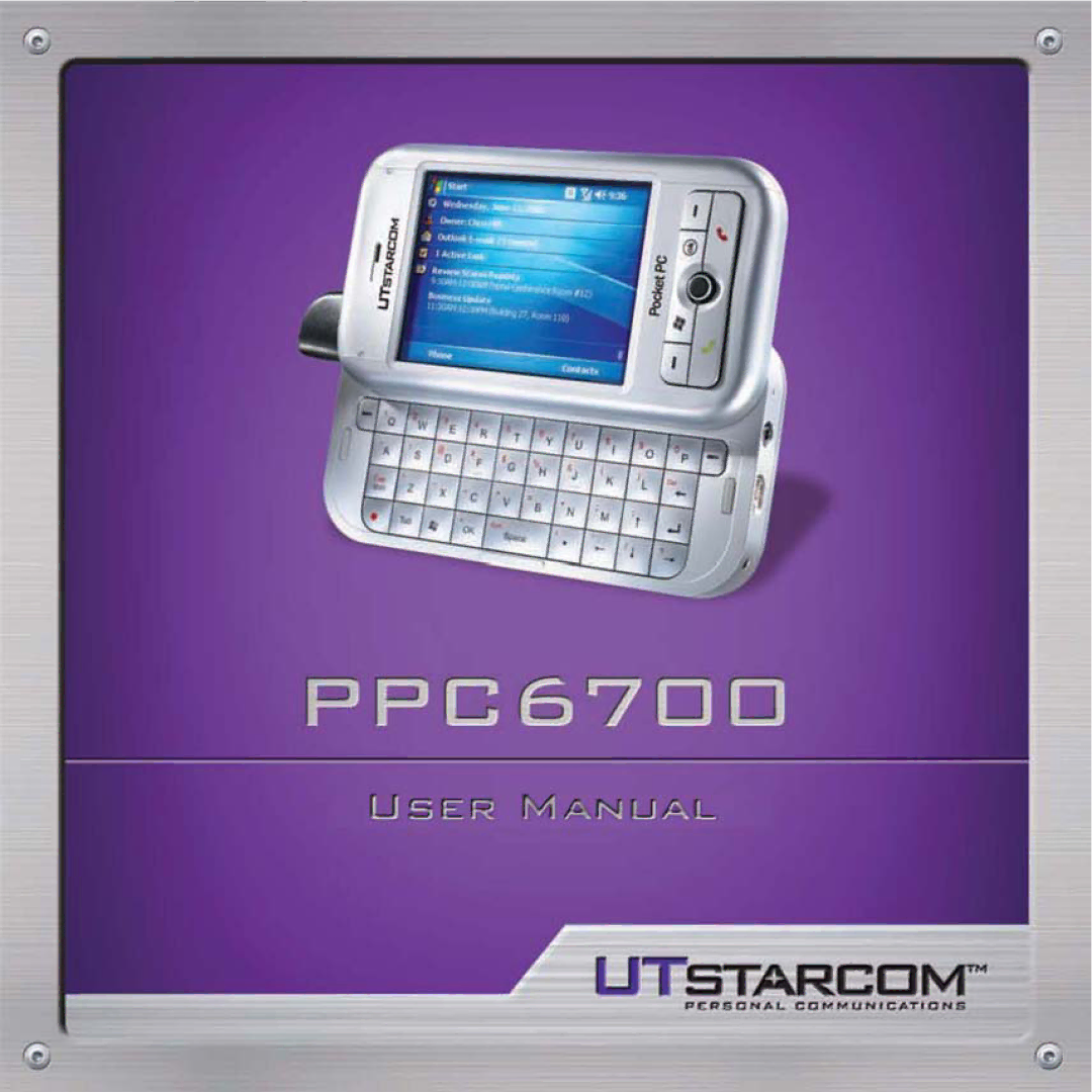 UTStarcom PPC 6700 manual 