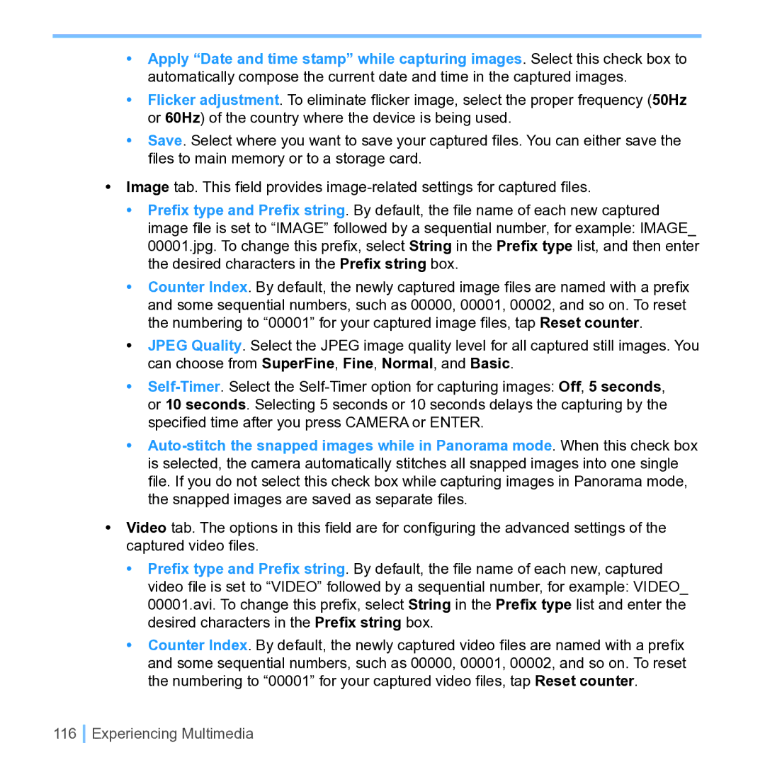 UTStarcom PPC 6700 manual Experiencing Multimedia 