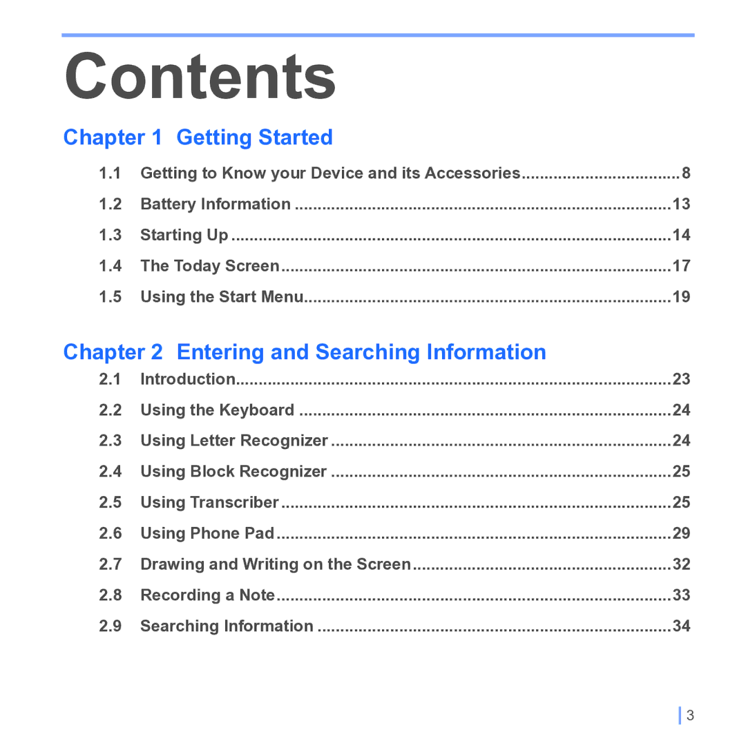 UTStarcom PPC 6700 manual Contents 