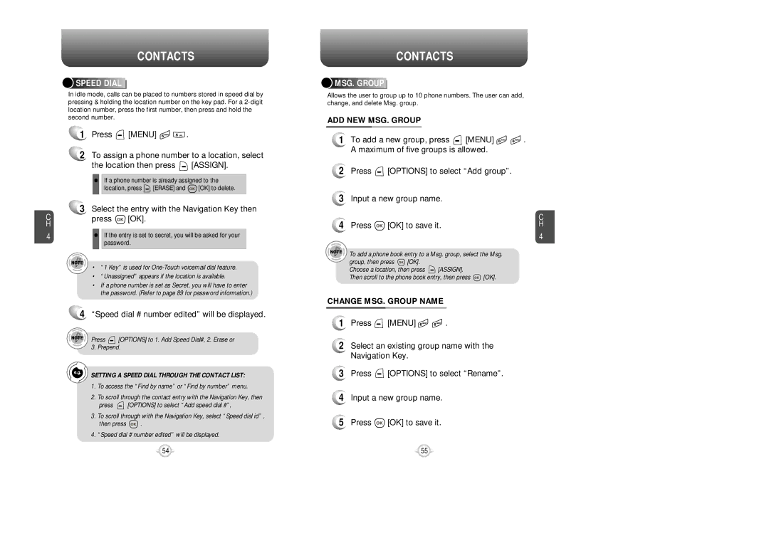 UTStarcom VM8915 Select the entry with the Navigation Key then Press OK, Speed dial # number edited will be displayed 