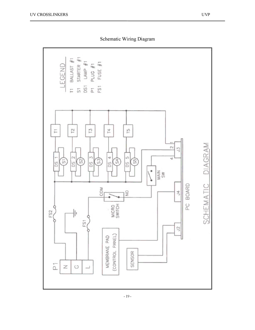 UVPS 81-0112-01 Rev C manual Schematic Wiring Diagram 