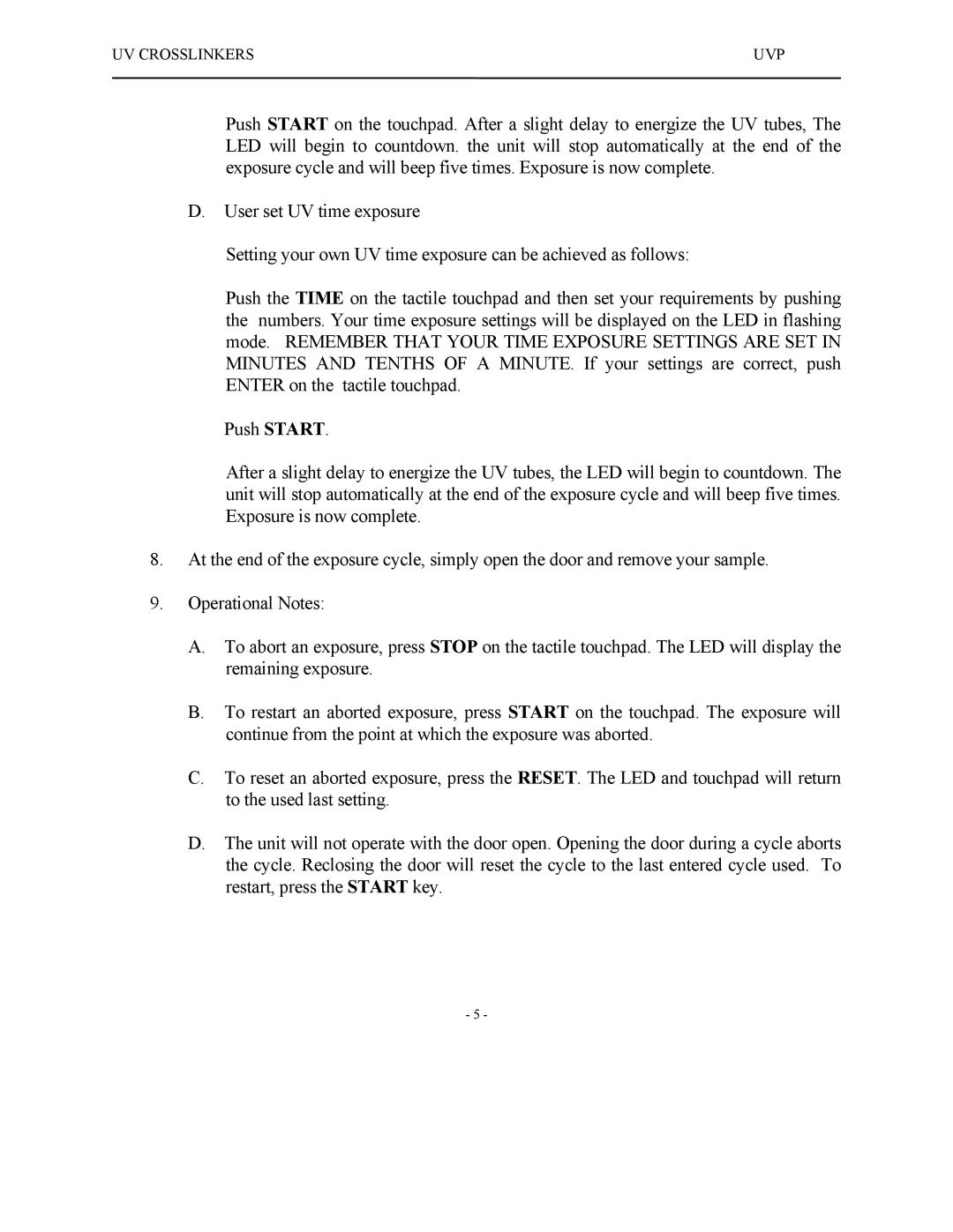 UVPS 81-0112-01 Rev C manual UV Crosslinkers UVP 