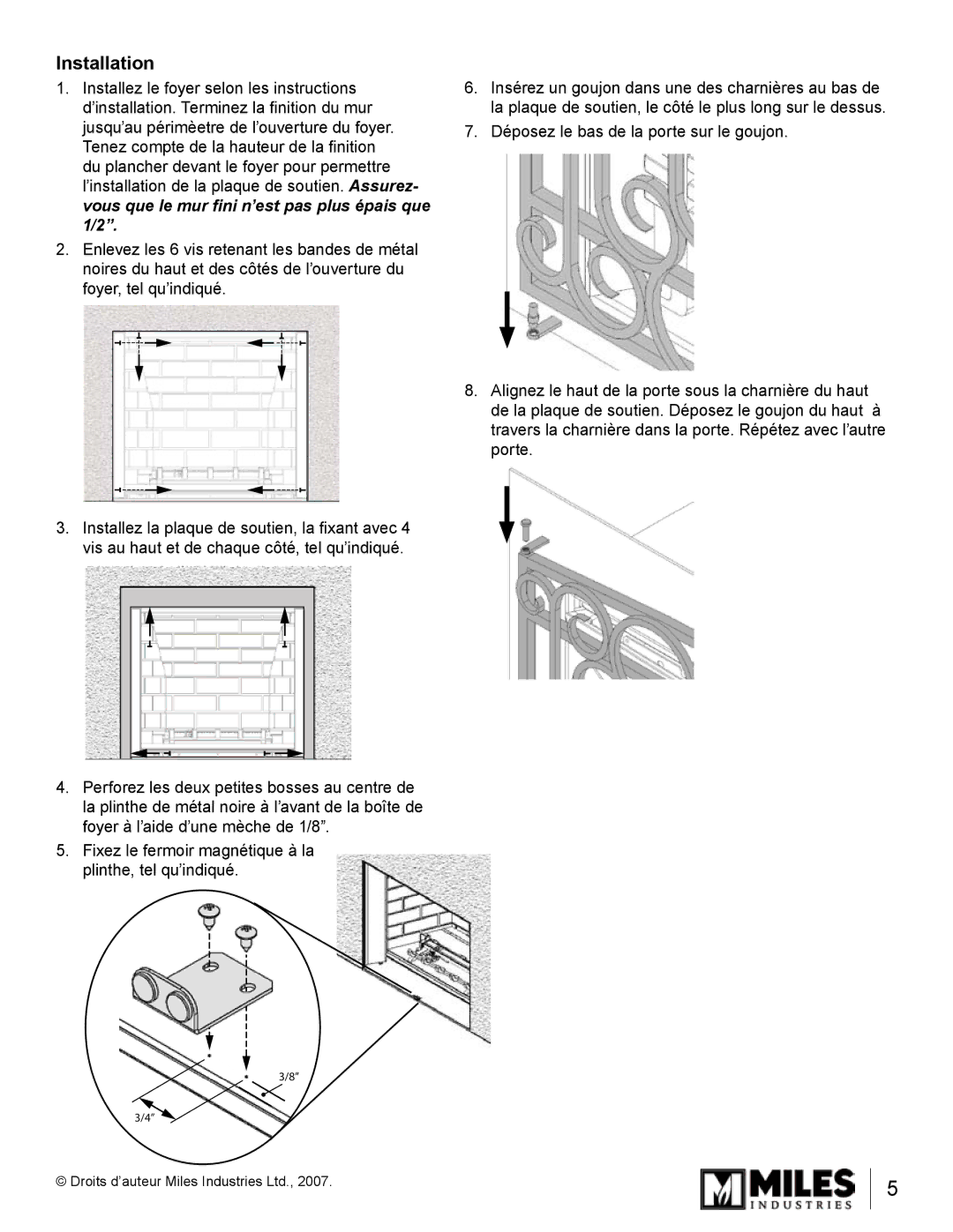 Valor Auto Companion Inc 1210DKA installation instructions Installation 