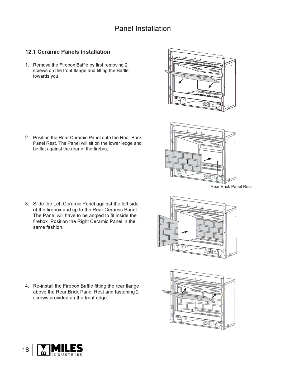 Valor Auto Companion Inc 739DVN, 739DVP owner manual Panel Installation, Ceramic Panels Installation 