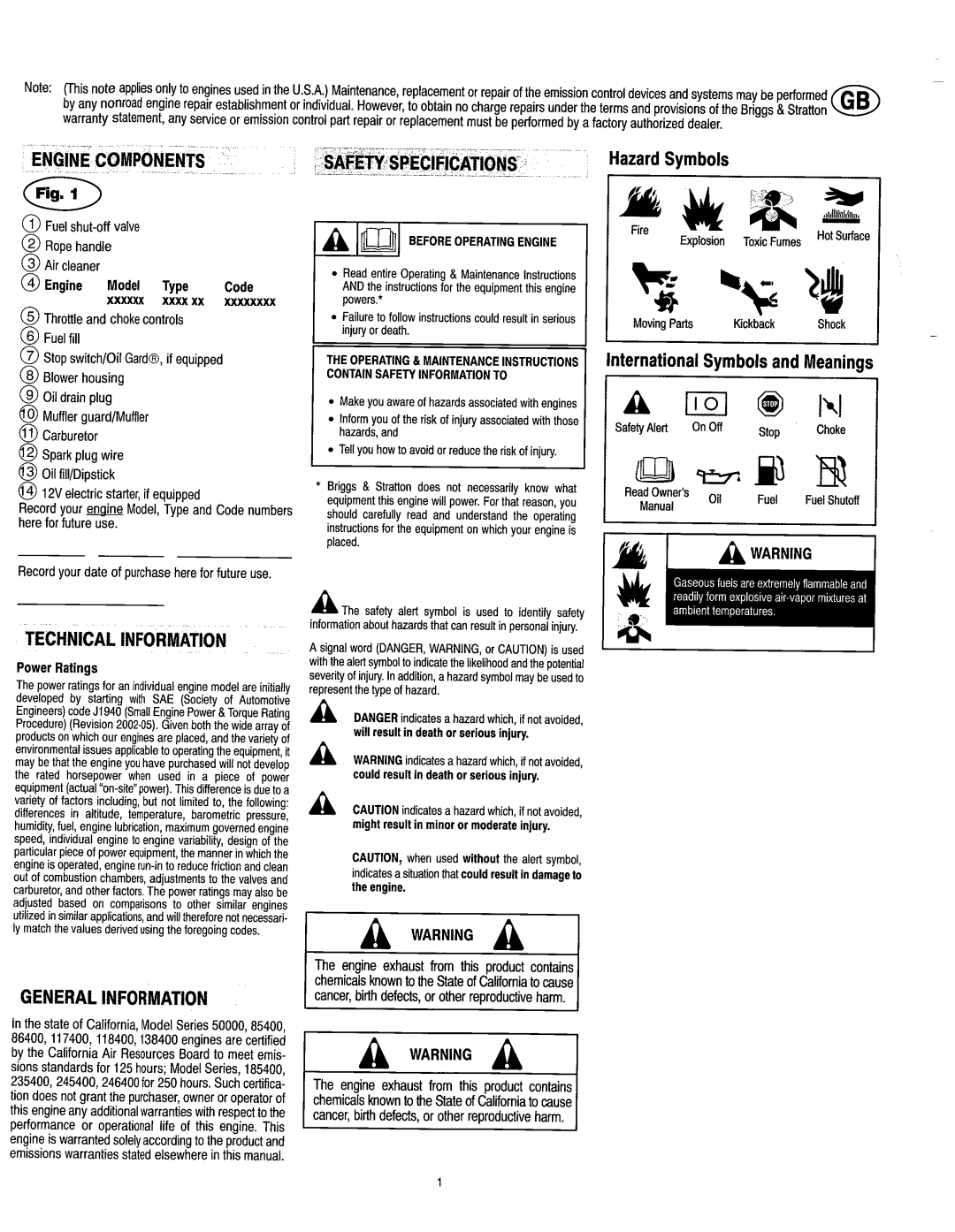 Vanguard 45198 manual 