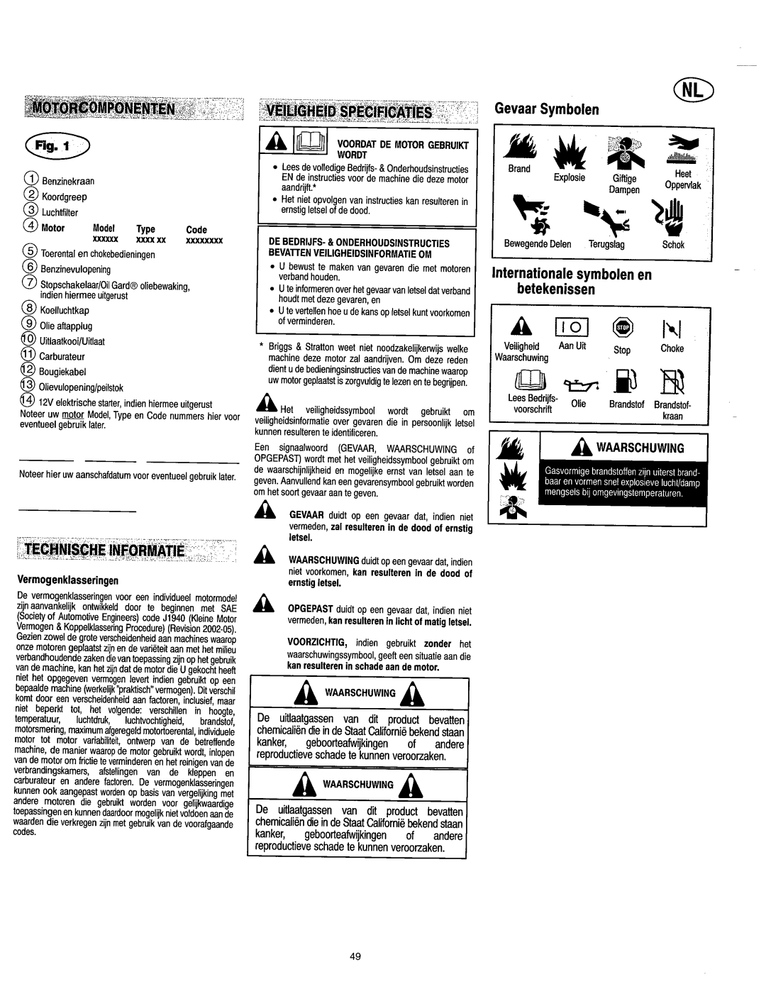 Vanguard 45198 manual 