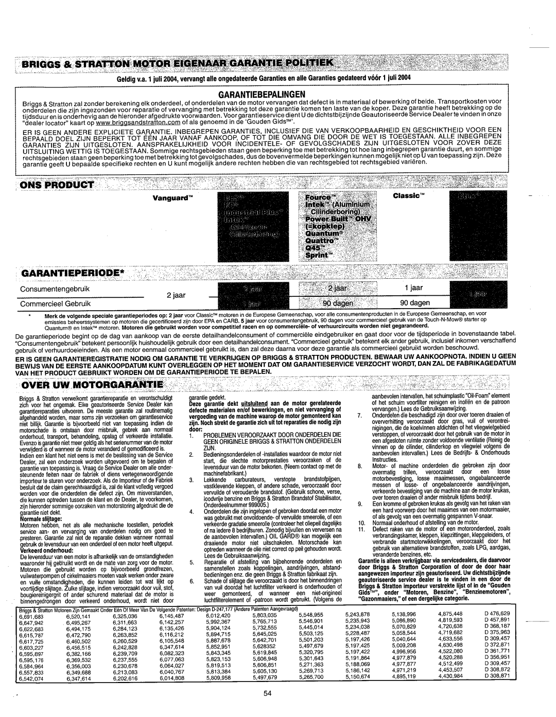 Vanguard 45198 manual 