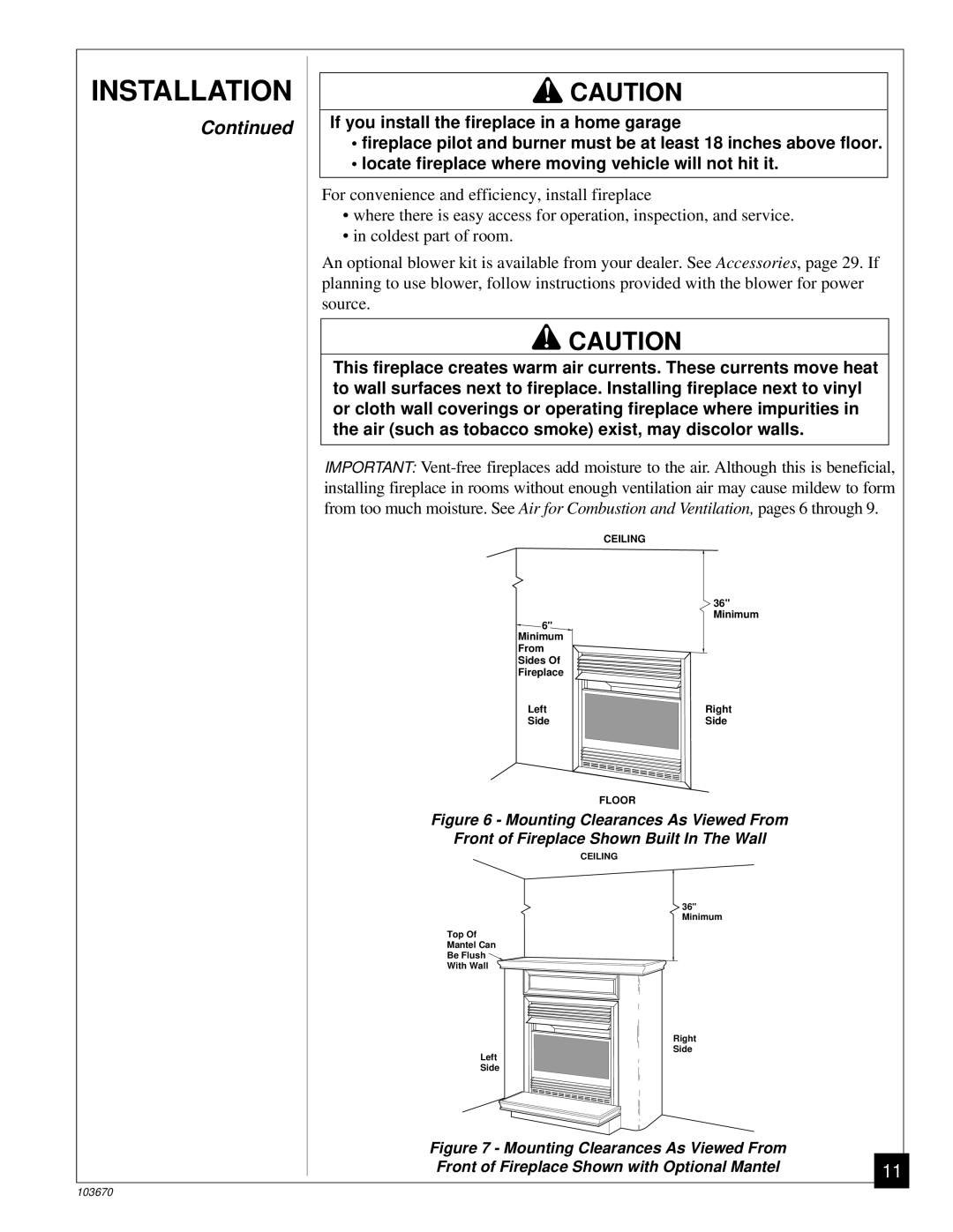 Vanguard Heating VMH10TN installation manual Installation 