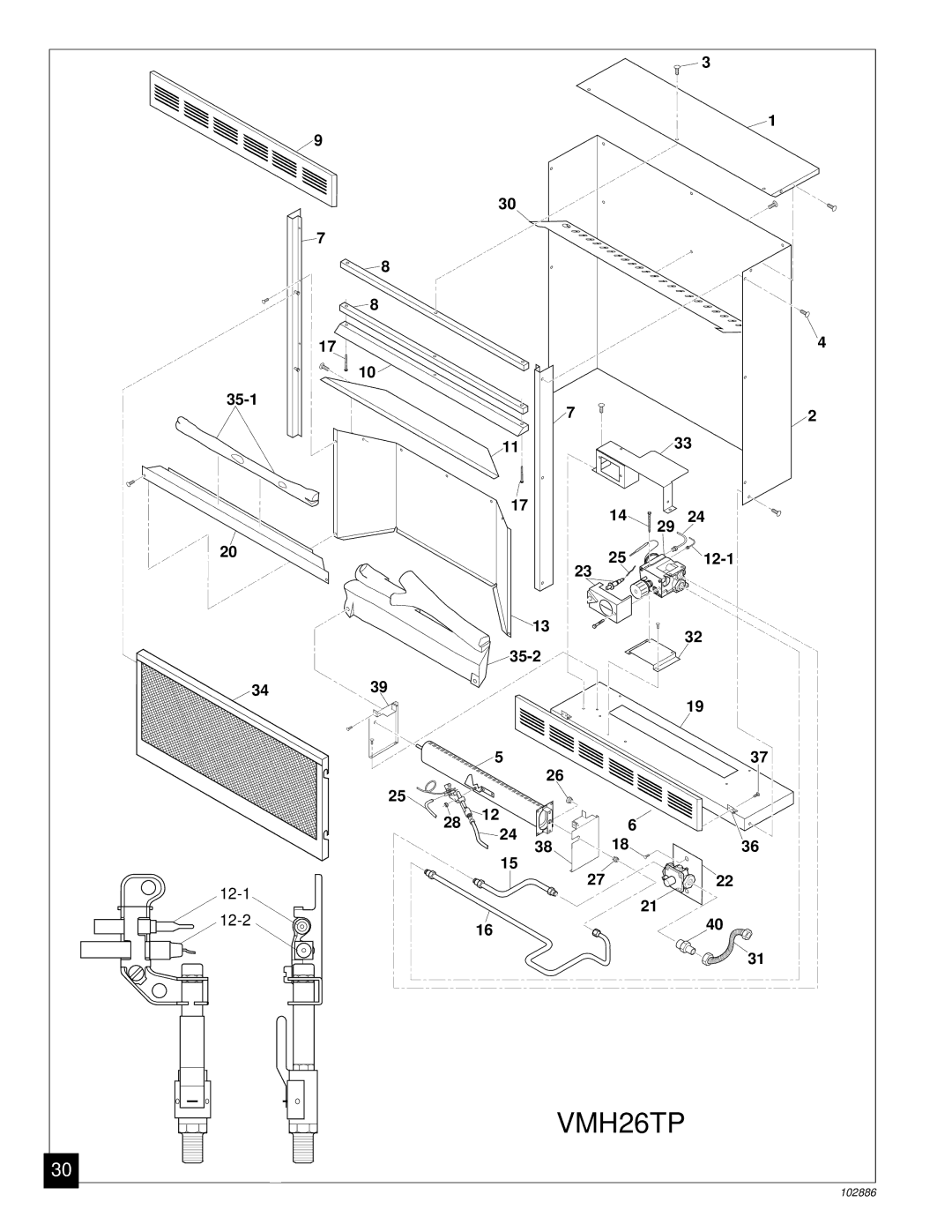 Vanguard Heating VMH26TPB installation manual 