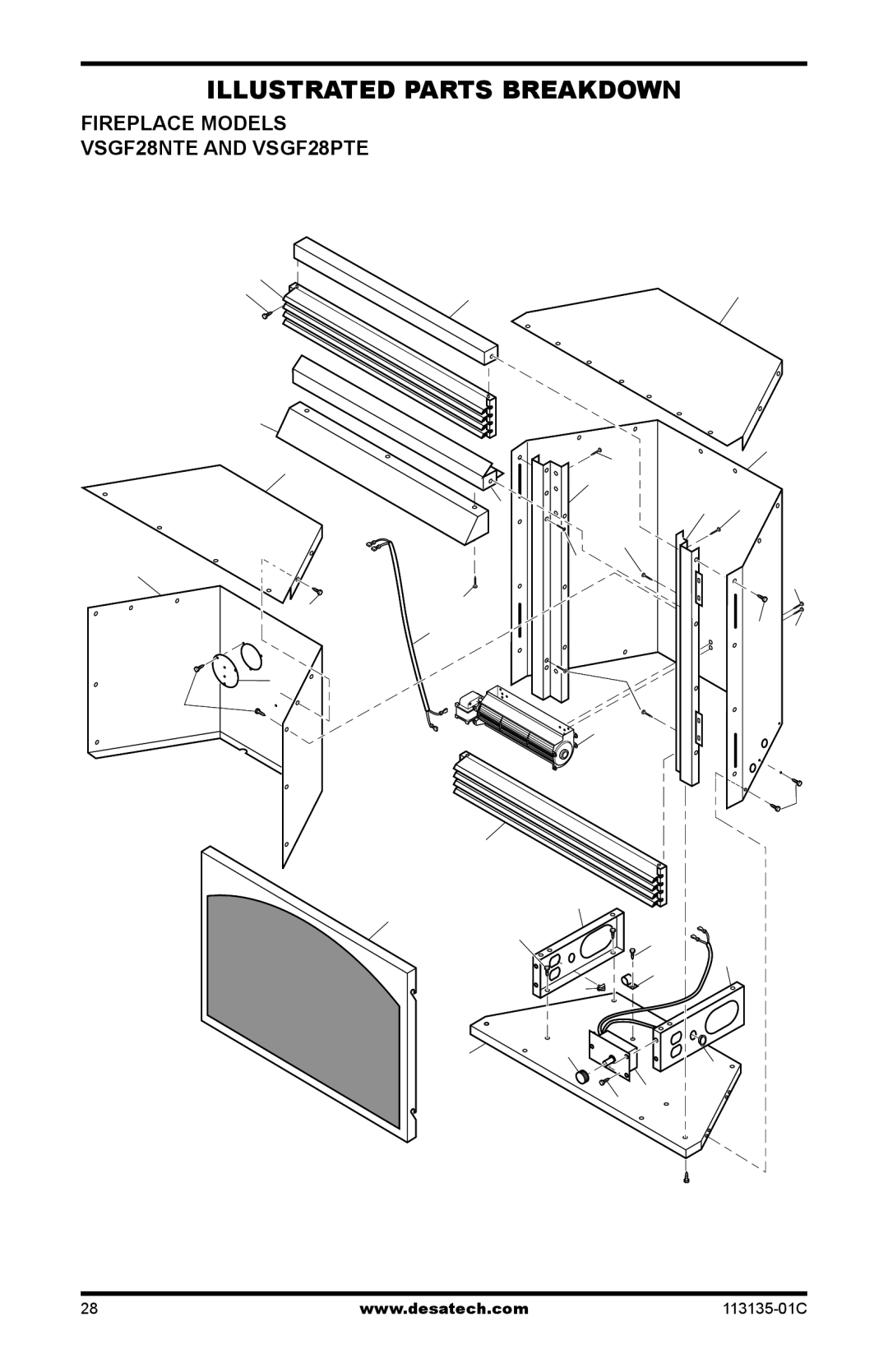 Vanguard Heating VSGF-28PTE, VSGF-28NTE installation manual Fireplace Models VSGF28NTE and VSGF28PTE 