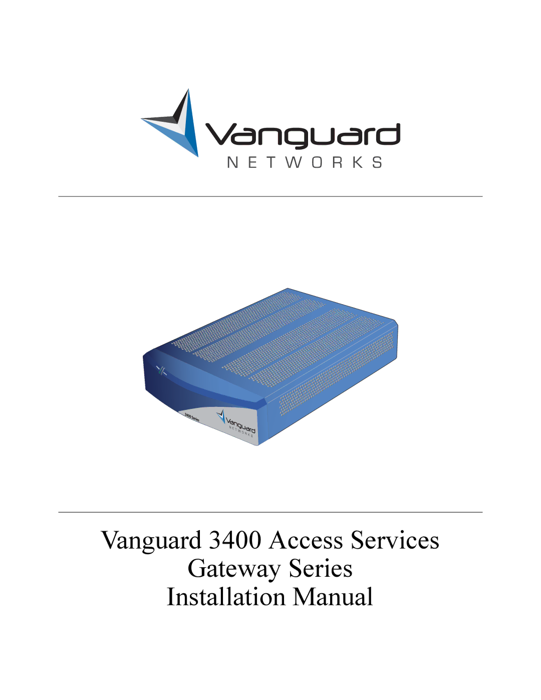 Vanguard Managed Solutions 3400 Series manual 