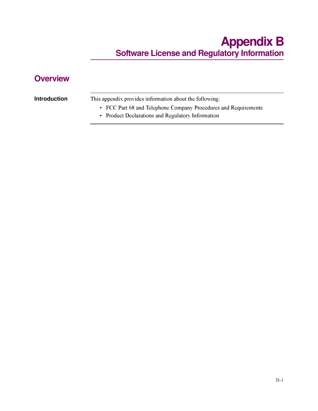 Vanguard Managed Solutions 3400 Series manual Appendix B 