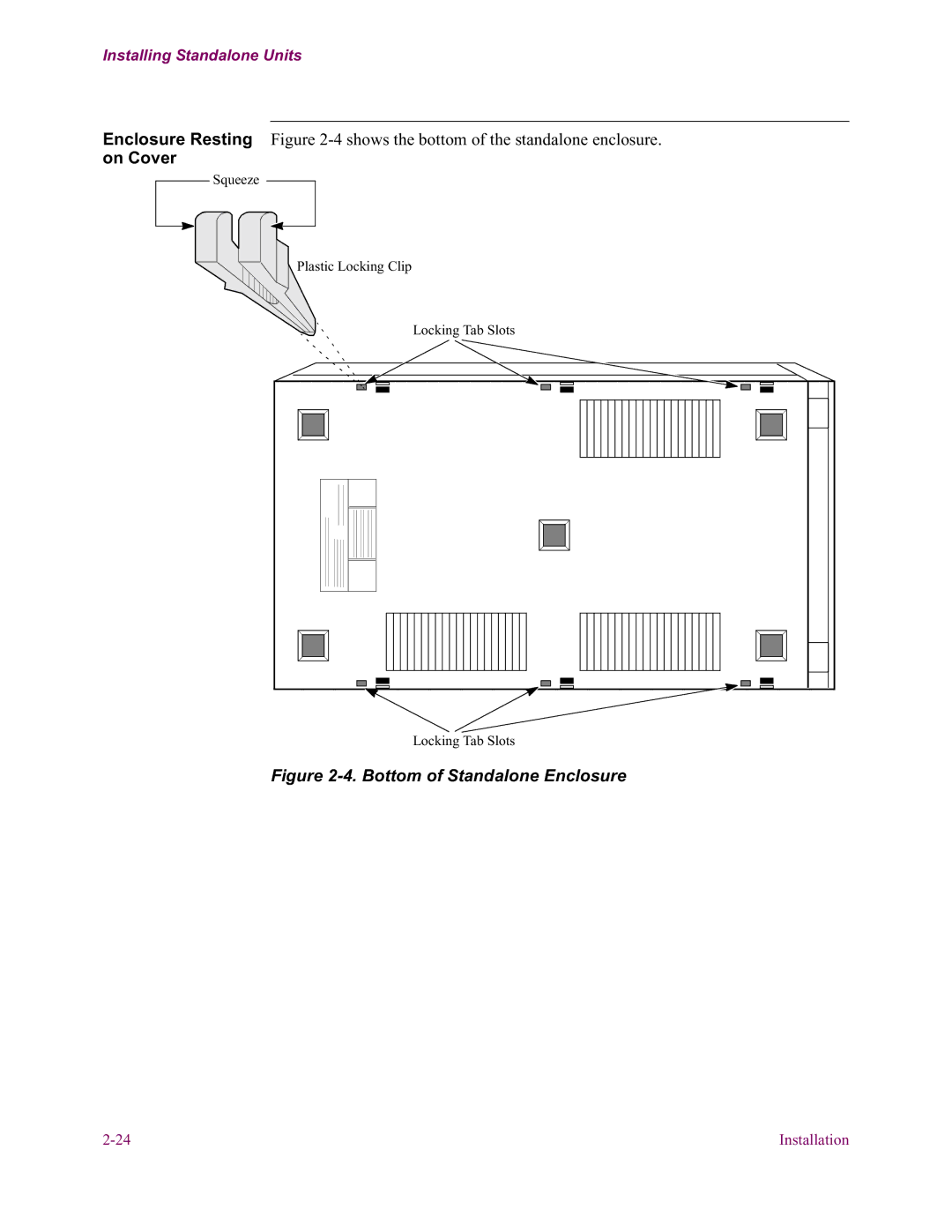 Vanguard Managed Solutions 6500 PLUS installation manual Bottom of Standalone Enclosure 