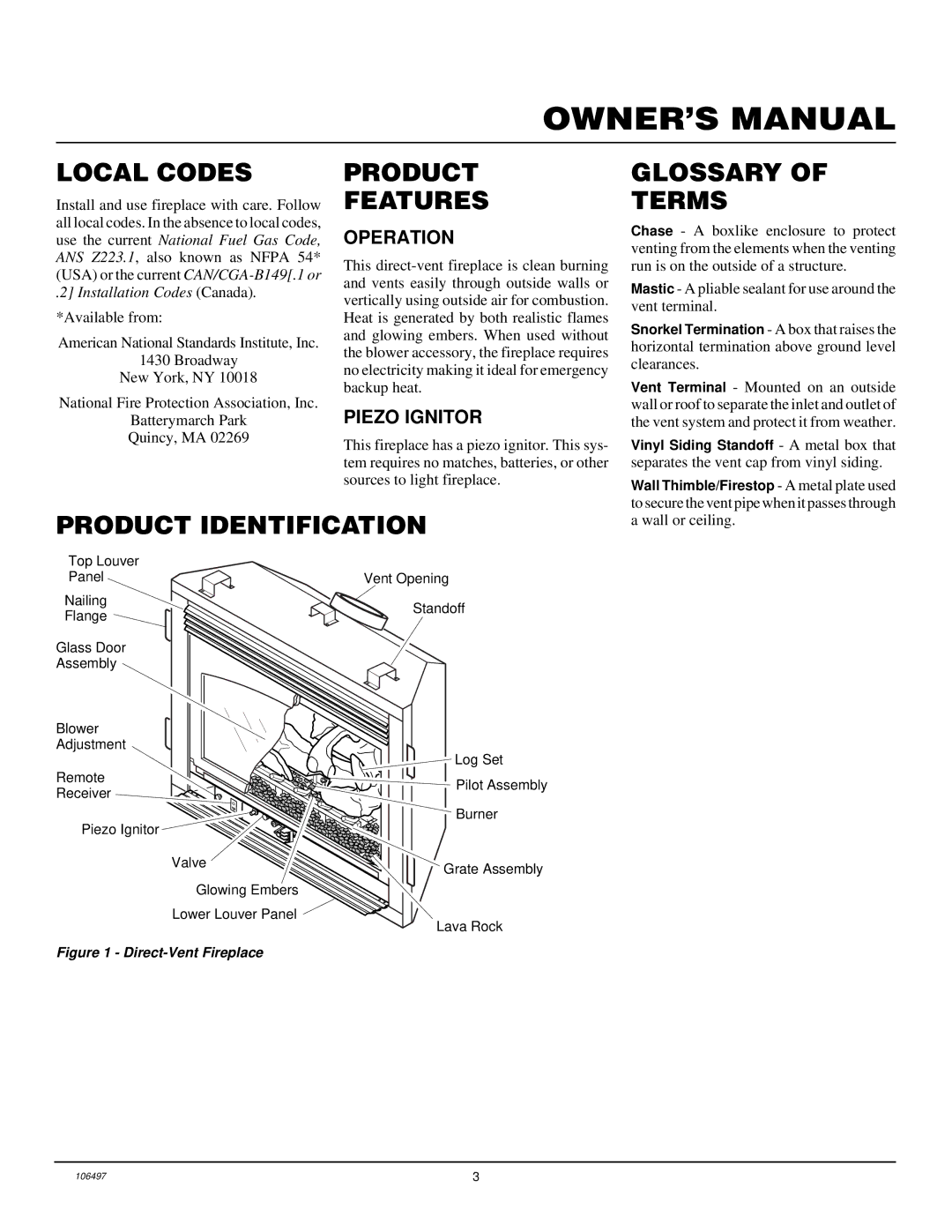 Vanguard Managed Solutions MBDV41, MBDV37 Local Codes, Product Features, Glossary Terms, Product Identification 