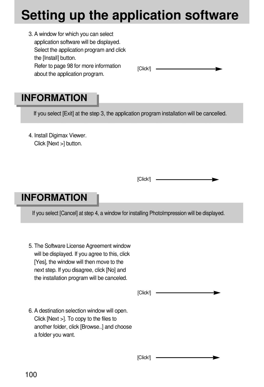 Vanson V-6000 manual Refer to page 98 for more information, About the application program 