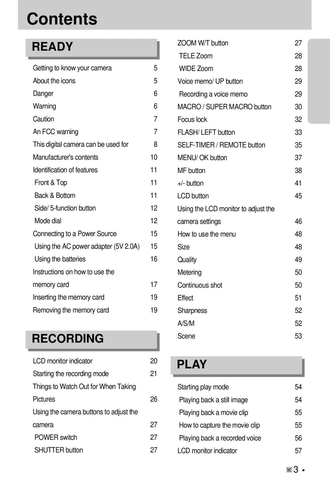 Vanson V-6000 manual Contents 