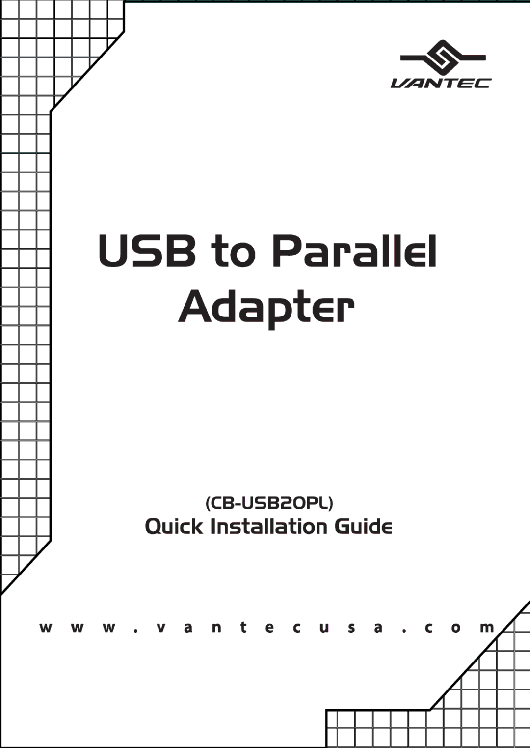 Vantec CB-USB20PL manual 