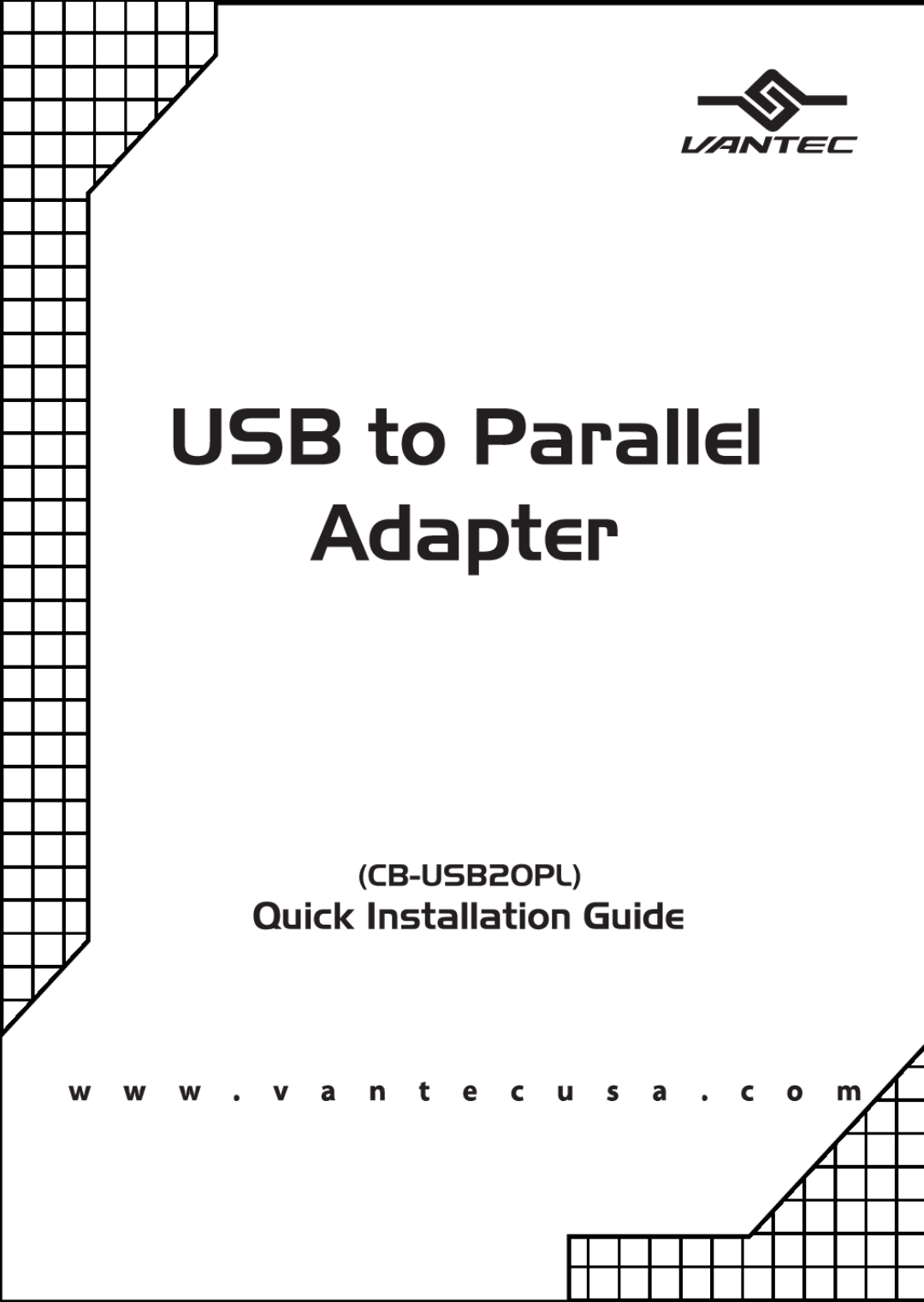 Vantec CB-USB20PL manual 
