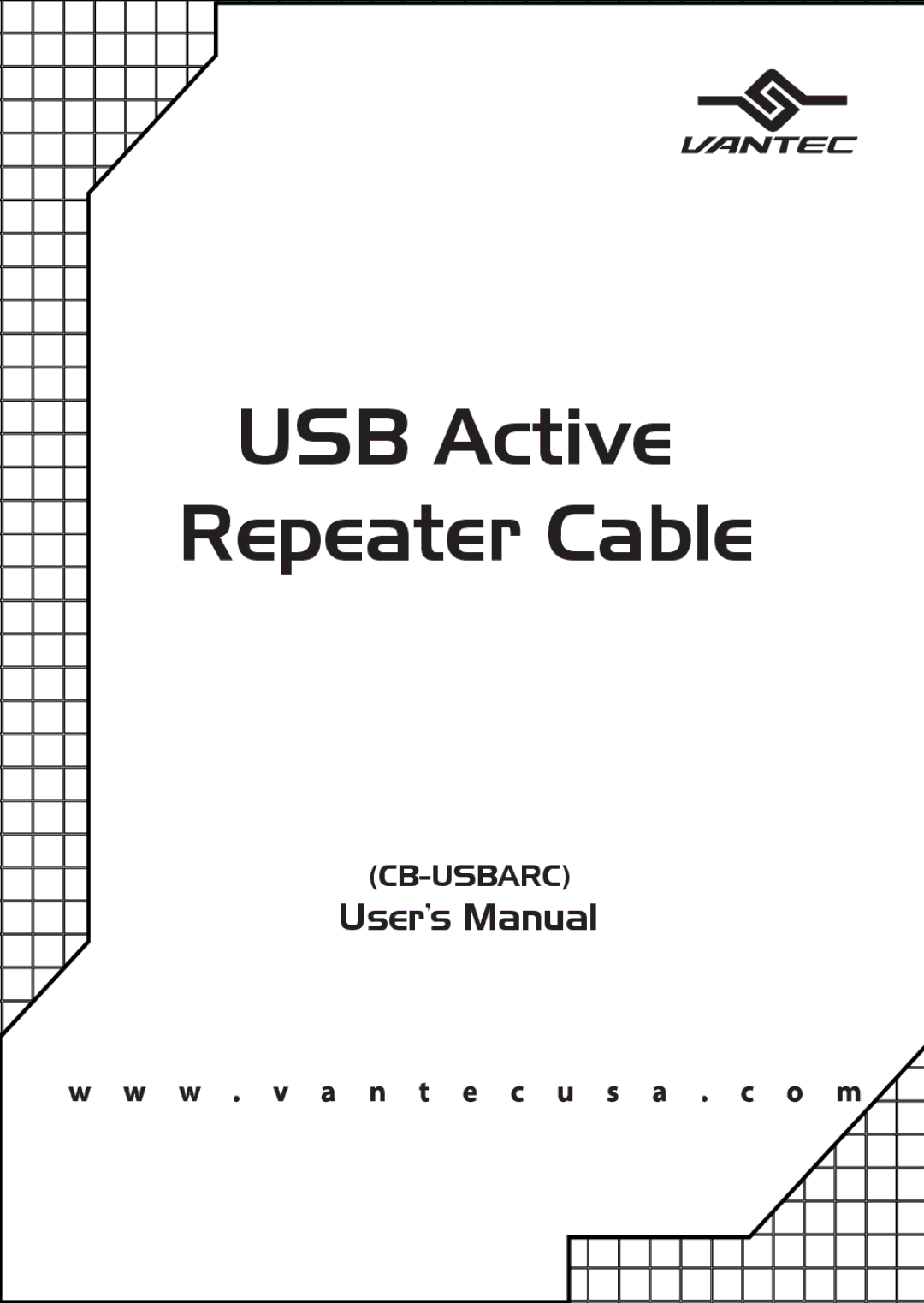 Vantec CB-USBARC user manual USB Active Repeater Cable 