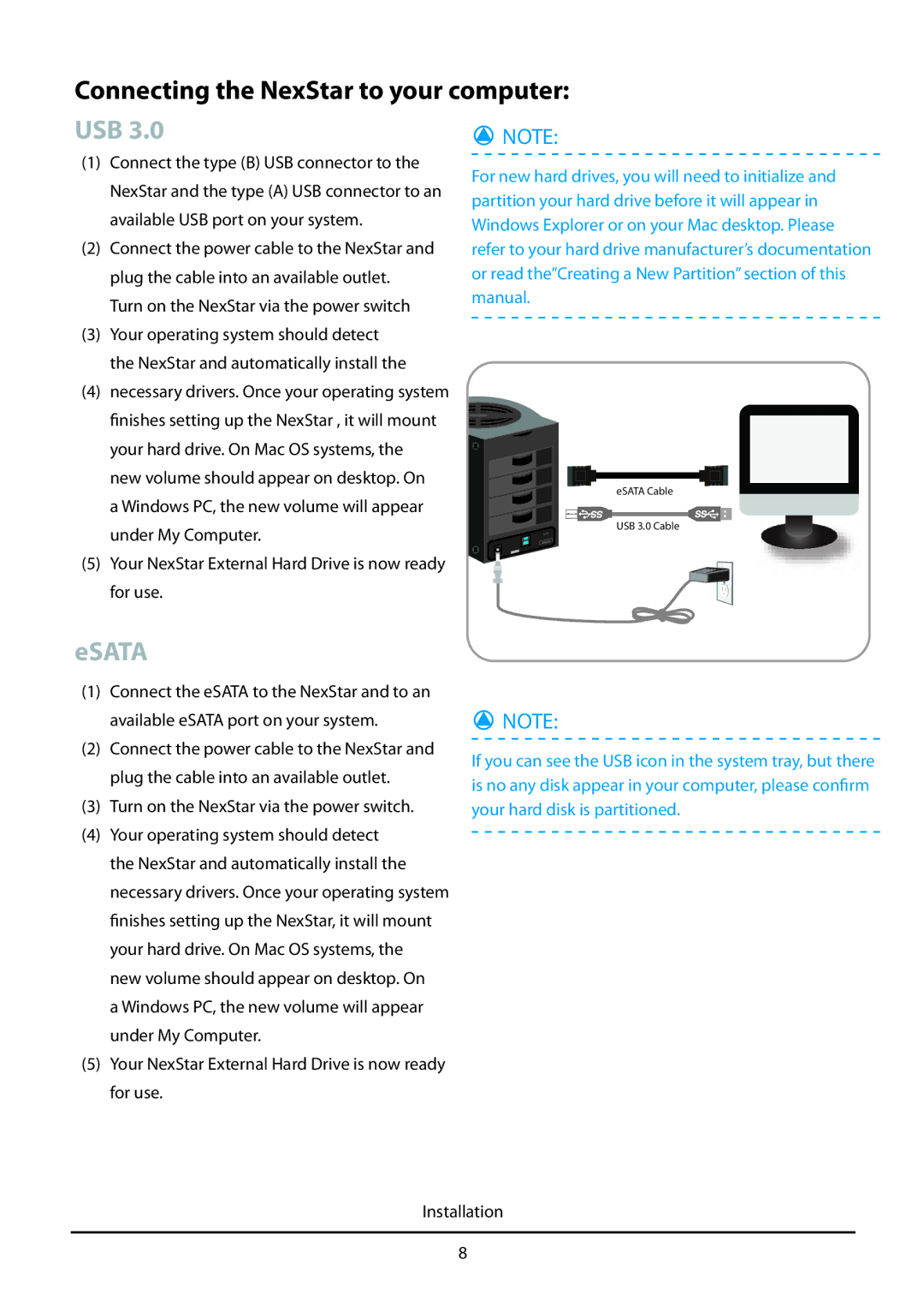 Vantec HX4 manual Usb 