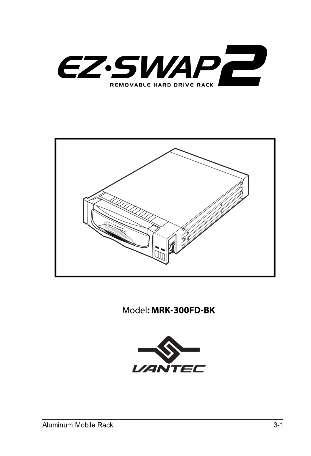 Vantec manual Model MRK-300FD-BK 