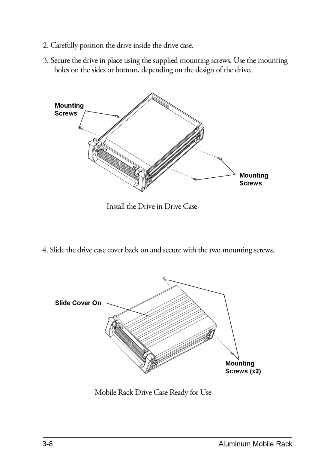 Vantec MRK-300ST-BK, EZ-Swap2 Removable Hard Drive Rack Serial ATA to Serial ATA manual Mobile Rack Drive Case Ready for Use 