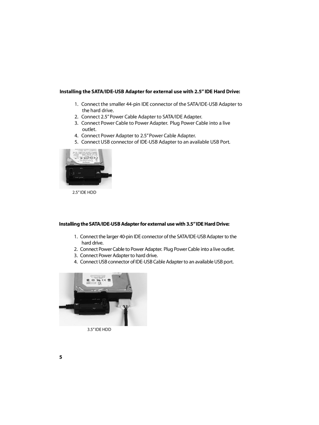 Vantec None manual Ide Hdd 