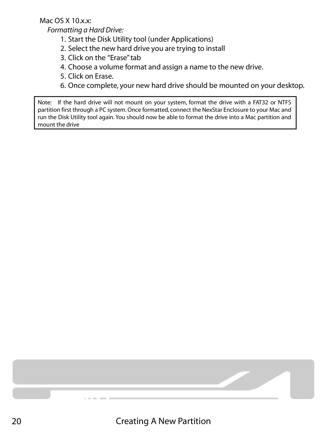 Vantec NST-355U2, 355UF user manual Formatting a Hard Drive 