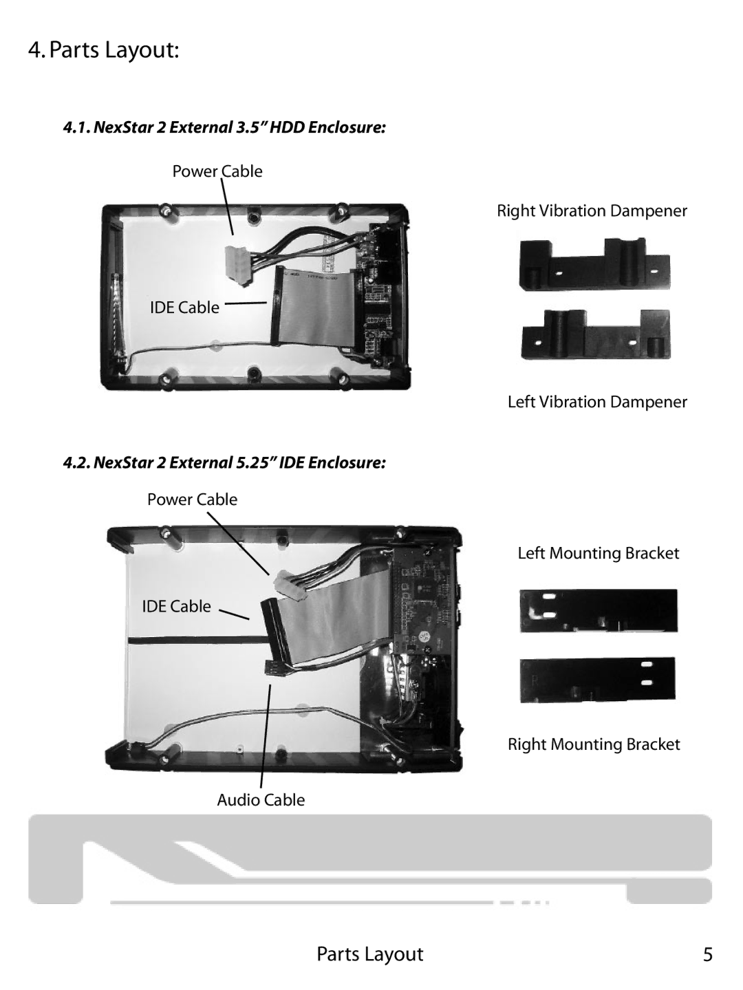 Vantec 355UF, NST-355U2 user manual Parts Layout 