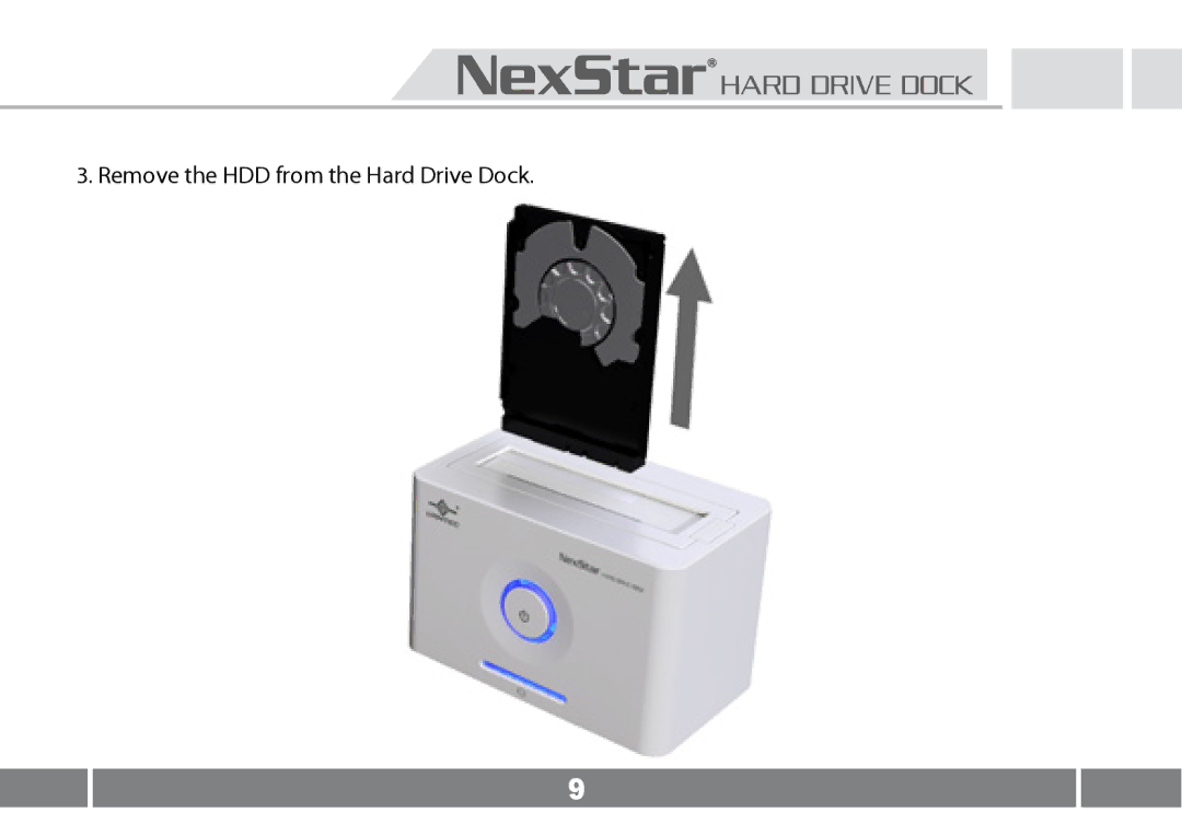 Vantec NST-D100FBSU user manual Remove the HDD from the Hard Drive Dock 