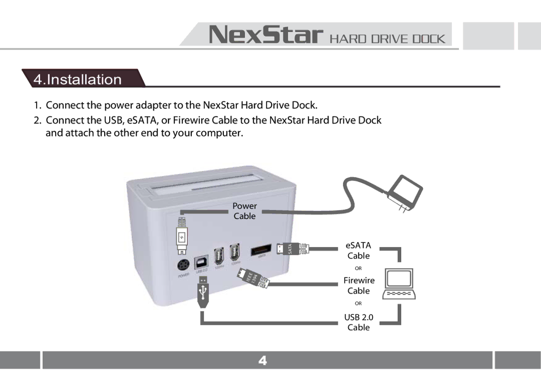 Vantec NST-D100UFS user manual Installation 