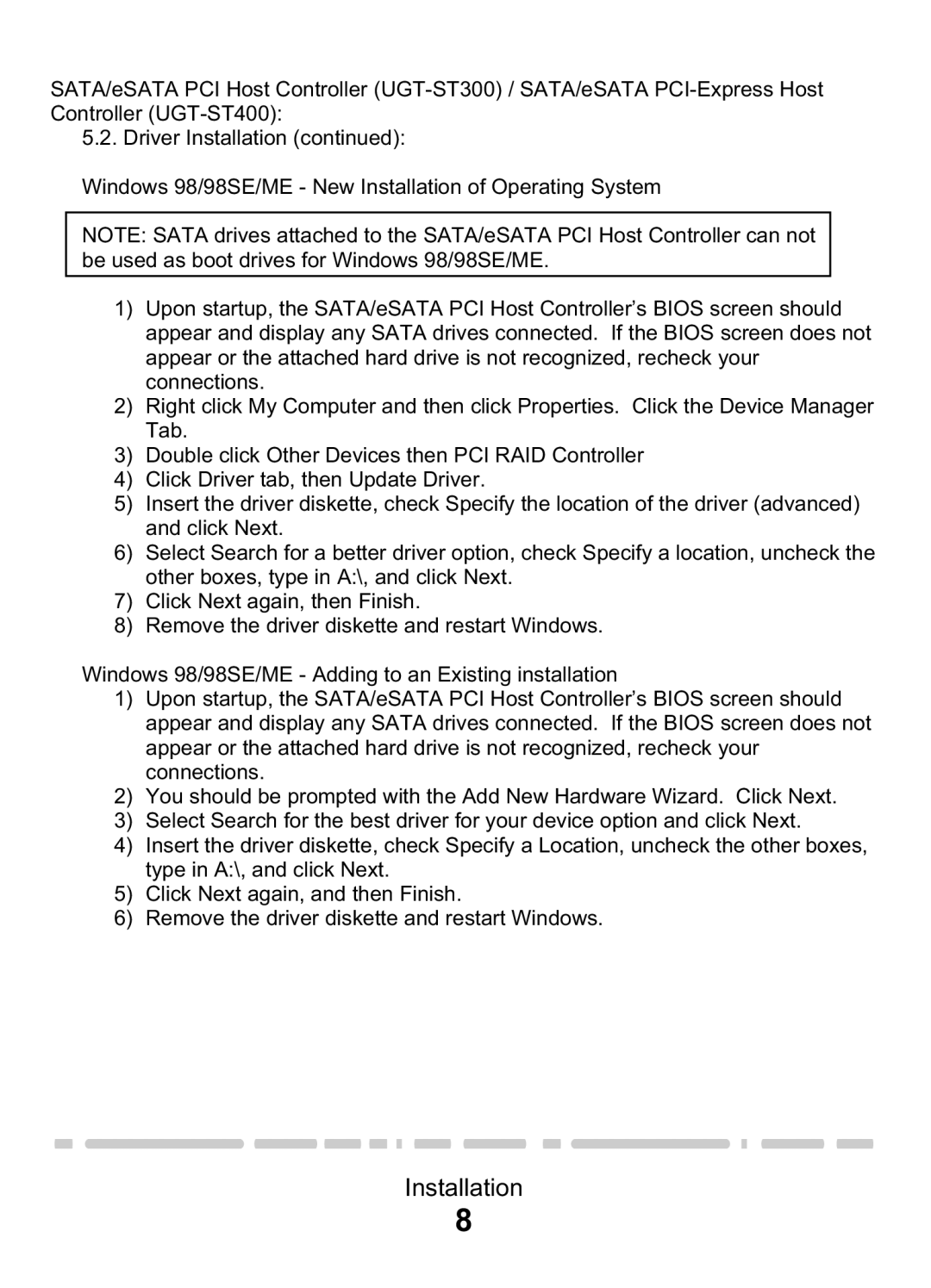 Vantec PCI & PCI-E Card & CardBus manual Installation 