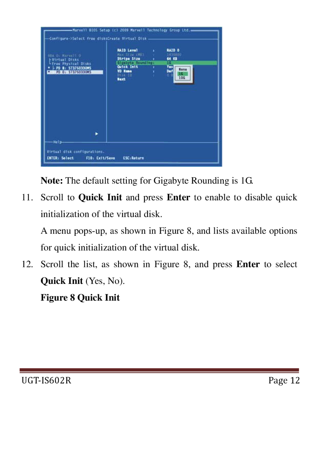 Vantec UGT-IS602R user manual Quick Init 