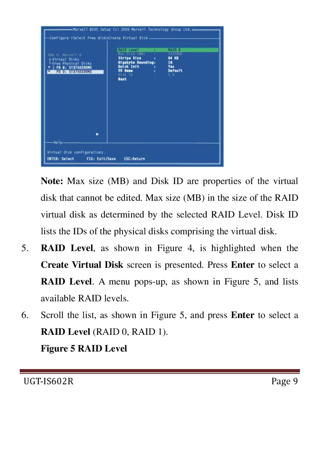 Vantec UGT-IS602R user manual RAID Level 