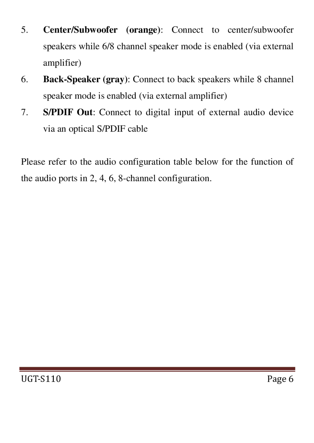 Vantec UGTS110 user manual UGT‐S110 