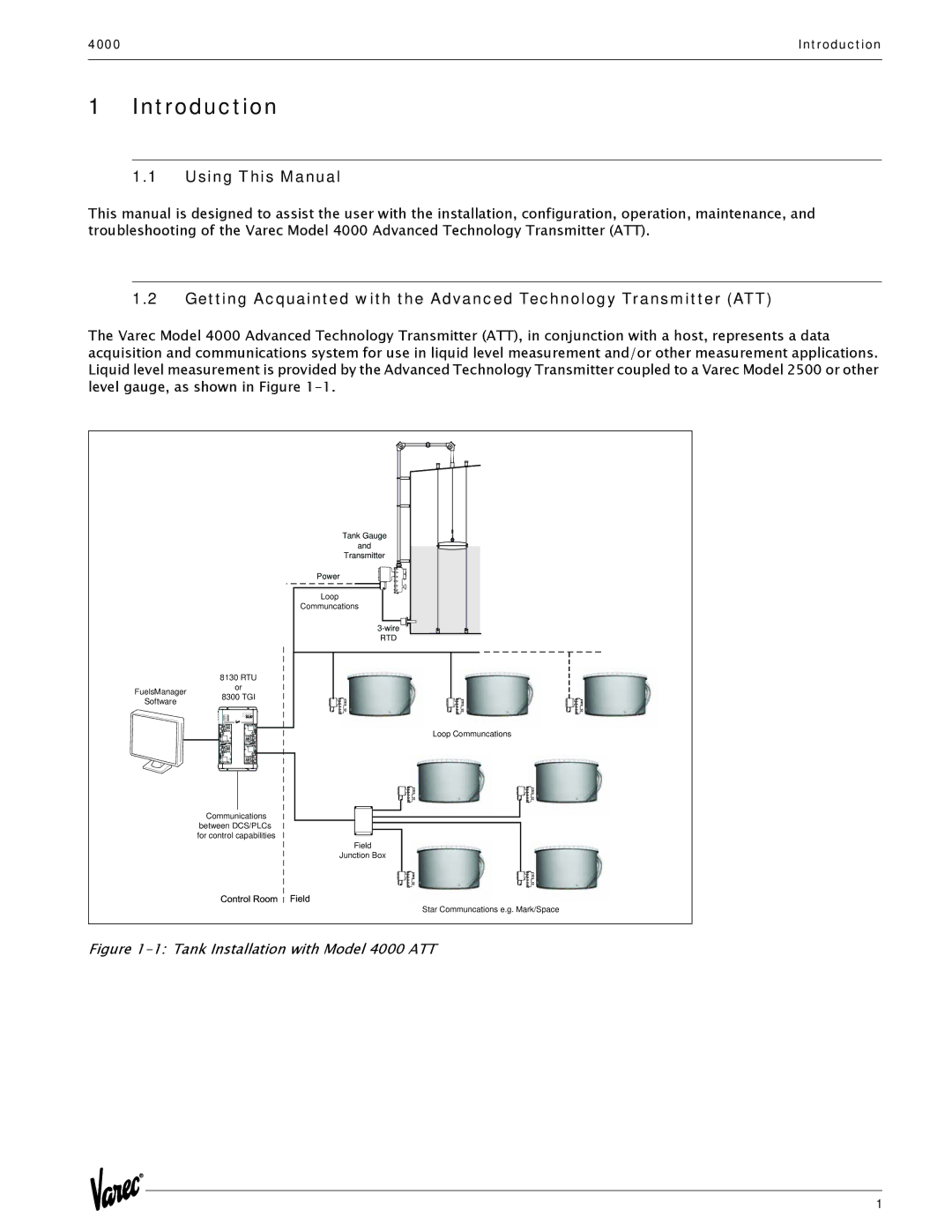 Varec 4000 manual Introduction, Using This Manual 