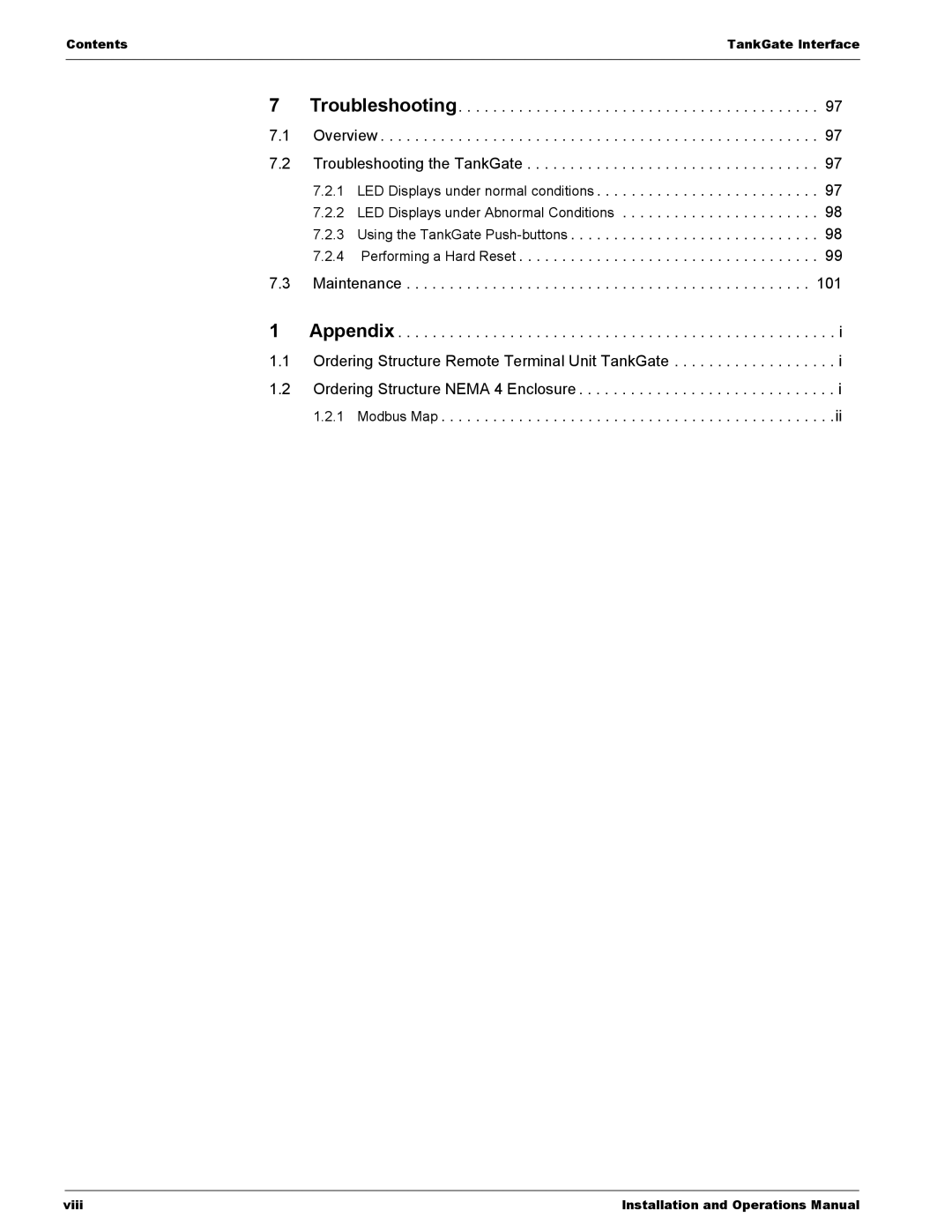 Varec 8315 Series manual Troubleshooting 