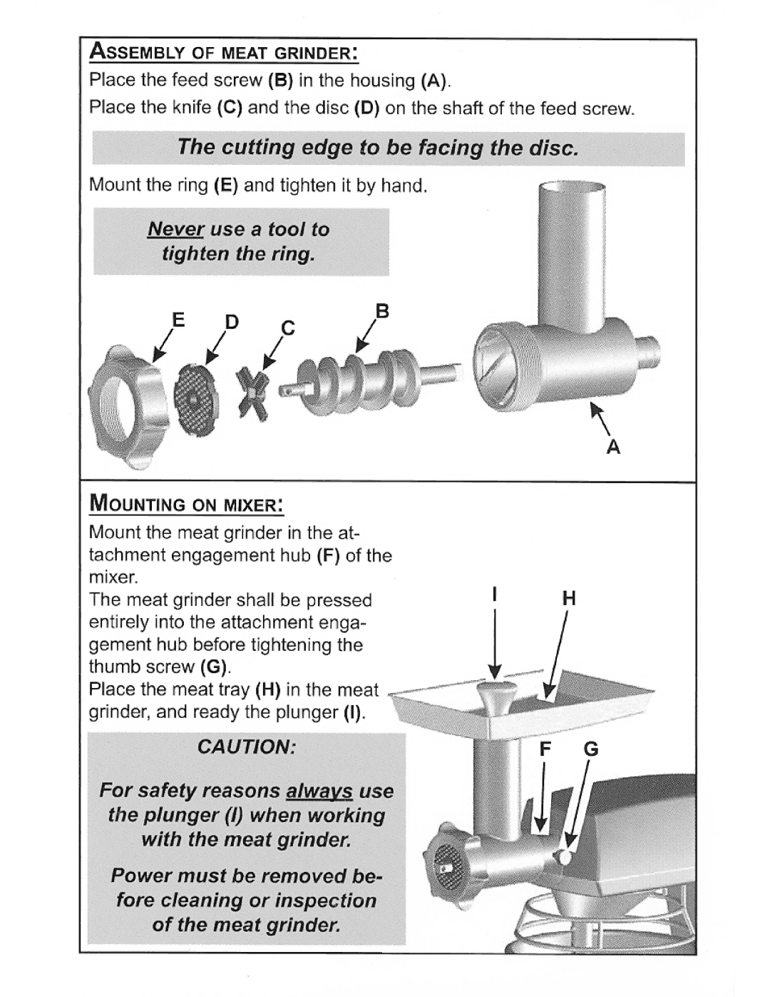 Varimixer 304 manual 