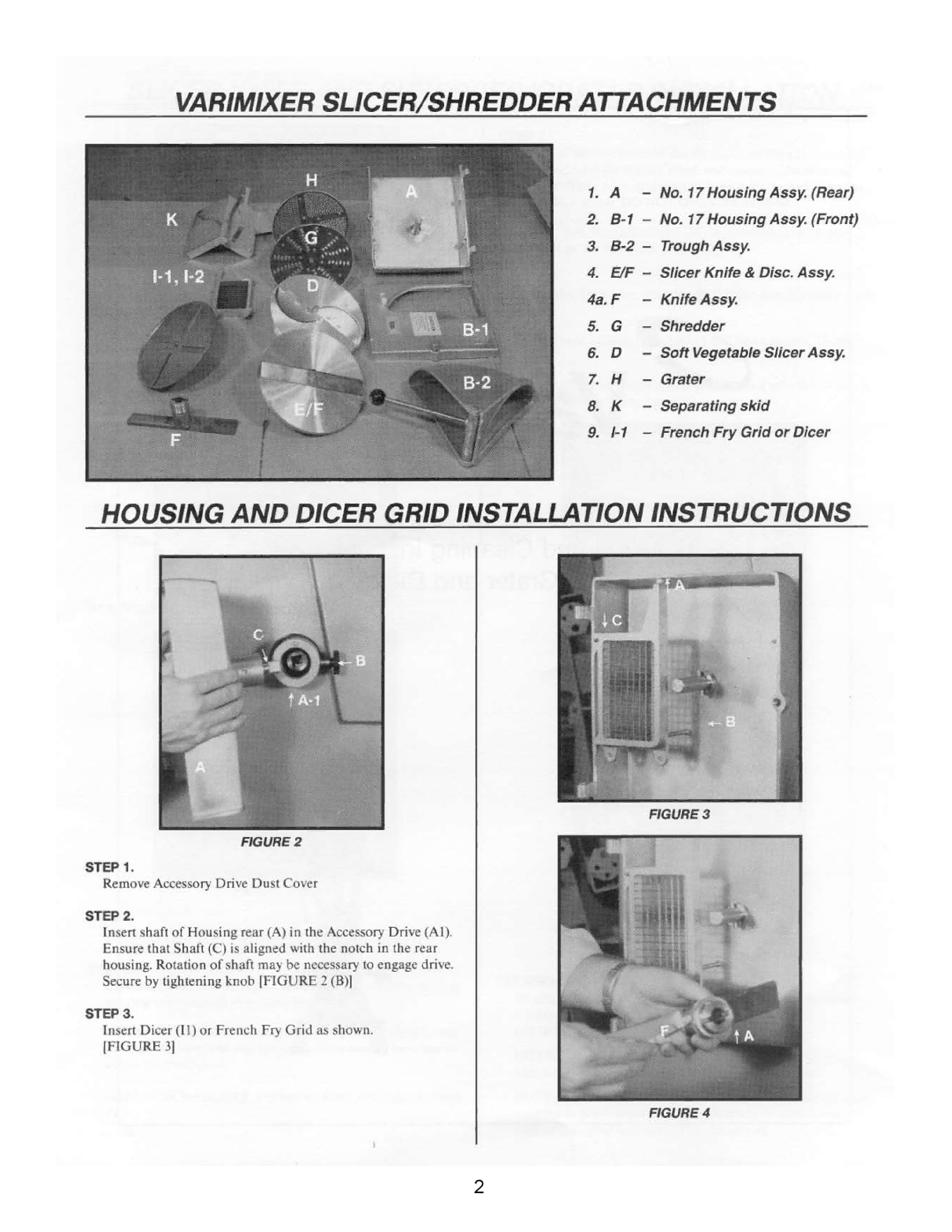 Varimixer 317AN operation manual 