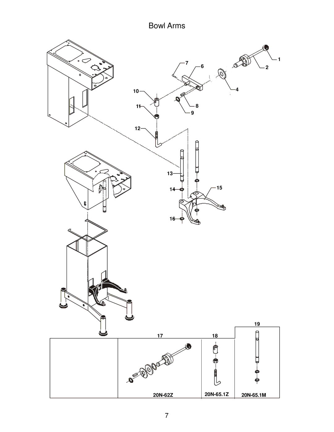 Varimixer W20D operation manual 20N-62Z 20N-65.1Z 20N-65.1M 