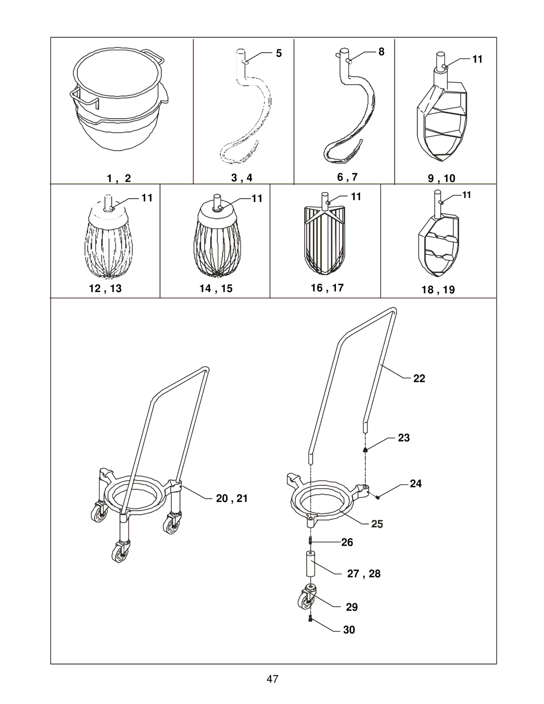 Varimixer W60(A), W60P operation manual 