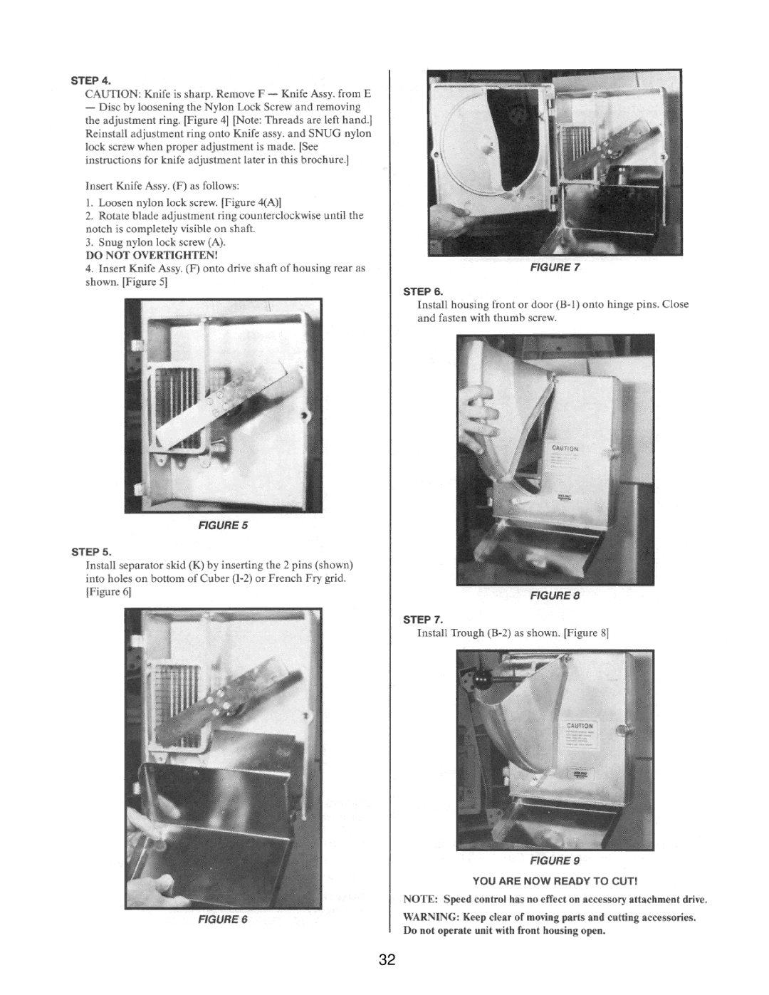 Varimixer W60(A), W60P, W40P, W30(A), W40(A) operation manual 