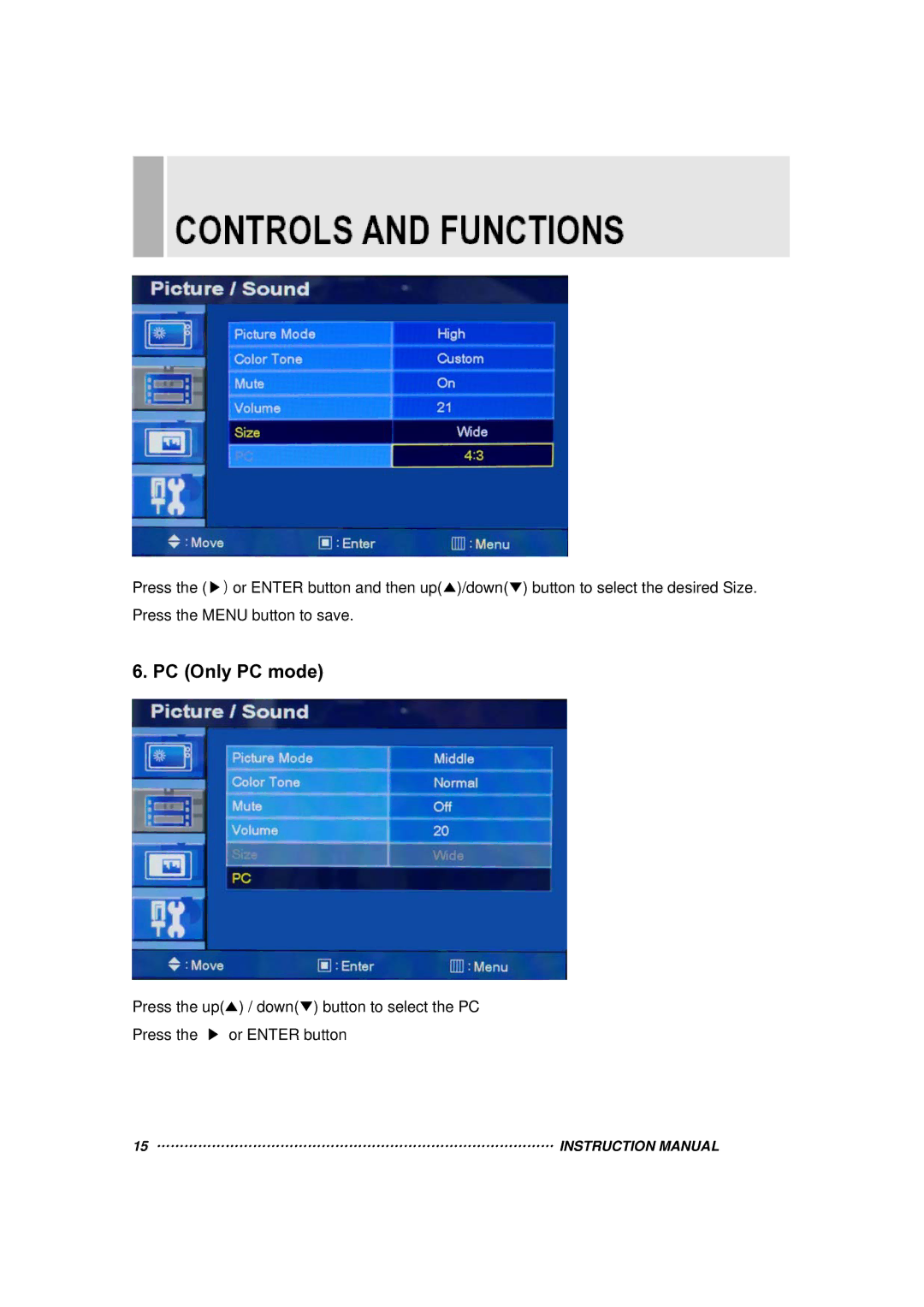 Vax 17RTC manual PC Only PC mode 