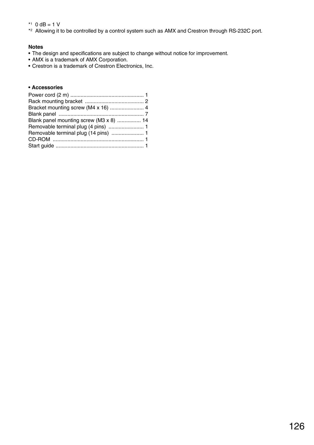 Vax M-9000 operating instructions 126 