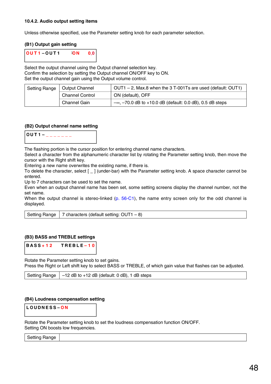 Vax M-9000 operating instructions T 1 O U T 