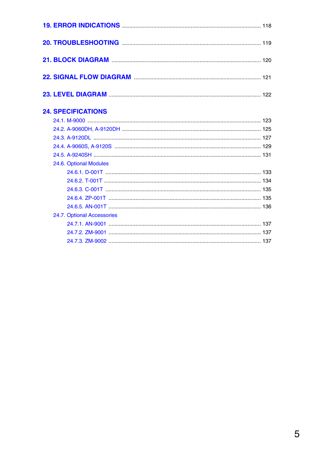 Vax M-9000 operating instructions Specifications 