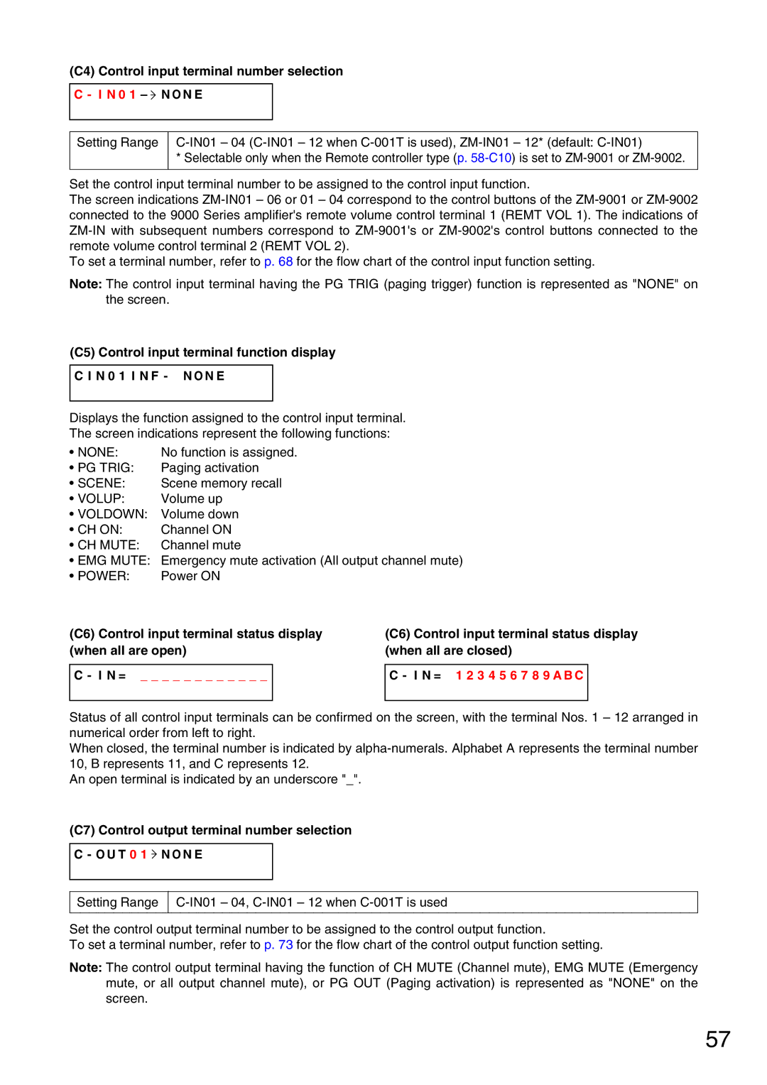 Vax M-9000 operating instructions N 0 1 N O N E, N = 1 2 3 4 5 6 7 8 9 a B C 