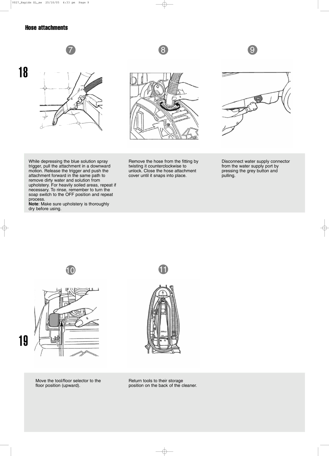 Vax VO27 manual 1011 