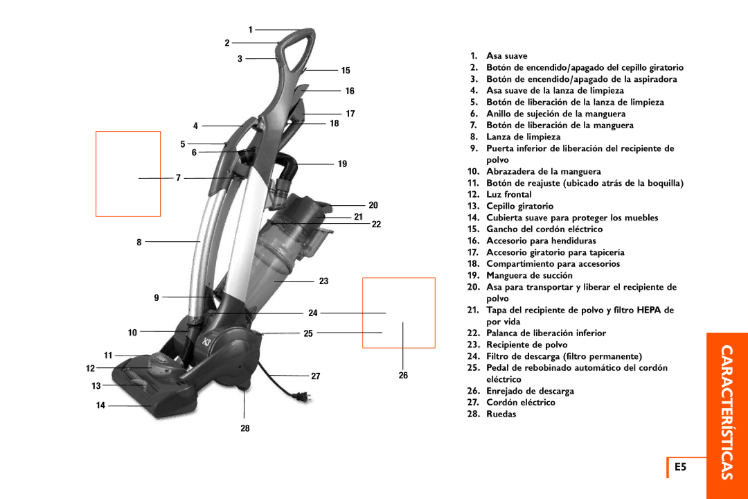 Vax X3 owner manual Características 