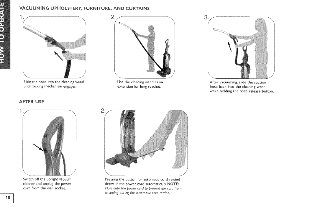 Vax X5 owner manual Vacuuming UPHOLSTERY, FURNITURE, and Curtains 